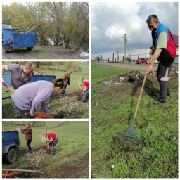 ТОС «Дон-Якушовское» и его активисты очистили от мусора берег реки «Бузулук»